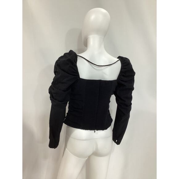 Reformation 'Ivy' Black Top Size 10 - Picture 3 of 5